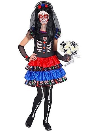 Costume da sposa scheletro di Catrina