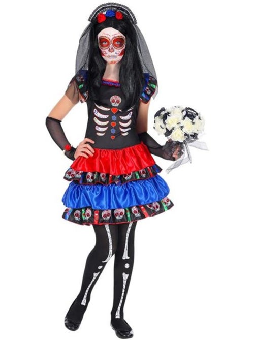 Costume da sposa scheletro di Catrina - Kiabi