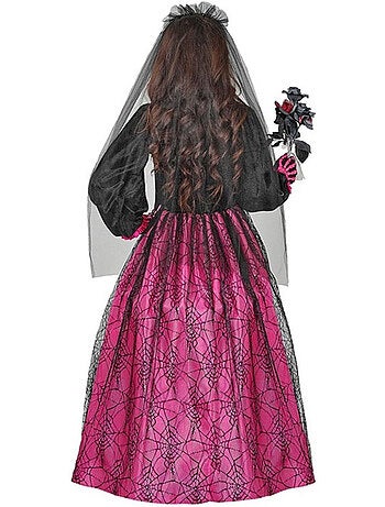 Costume da sposa scheletro fucsia