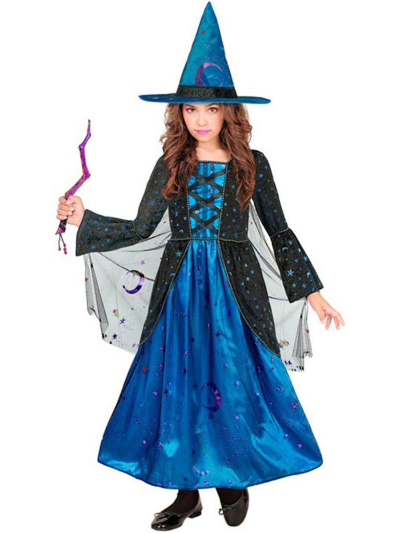 Costume da strega blu con stelle Multicolore - Kiabi