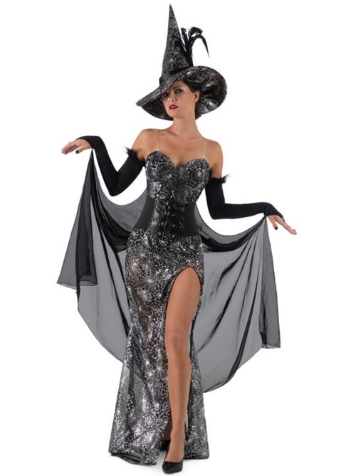 Costume da strega civettuola con ragnatela - Kiabi