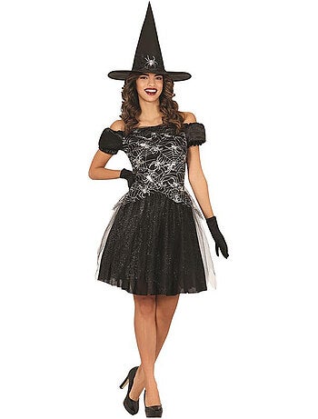 Costume da strega con ragnatela
