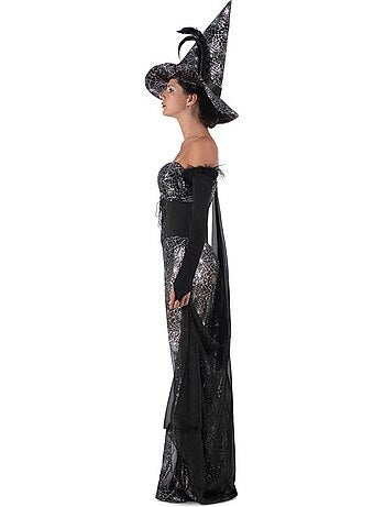Costume da strega con ragnatela