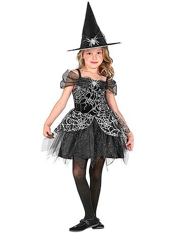 Costume da strega con ragnatela