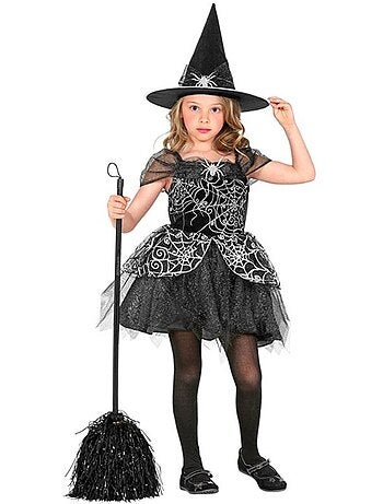 Costume da strega con ragnatela