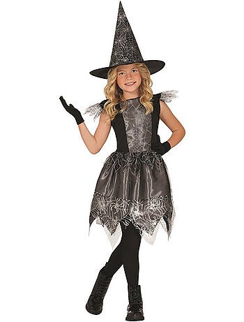 Costume da strega con ragnatela