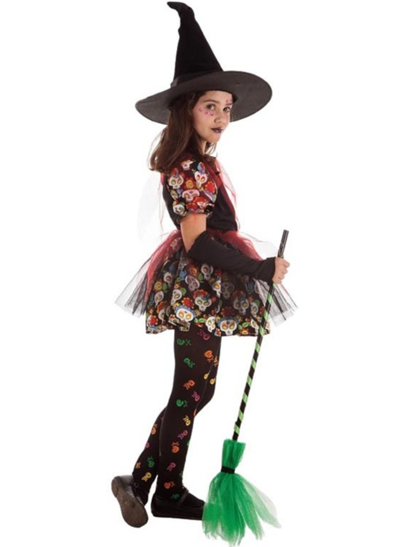 Costume da strega con teschio floreale Multicolore - Kiabi
