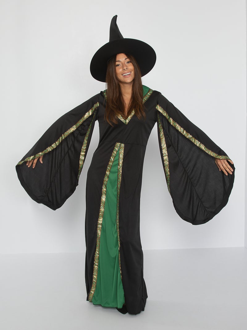 Costume da strega nero/verde - Kiabi