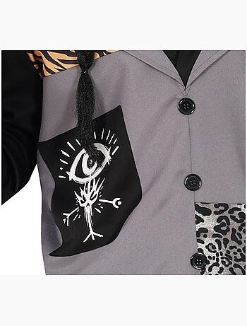 Costume da stregone voodoo con teschio