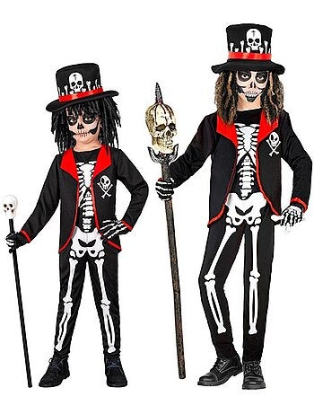 Costume da stregone voodoo scheletro
