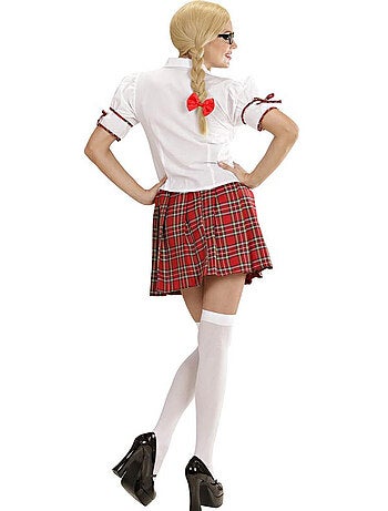 Costume da studentessa con cravatta