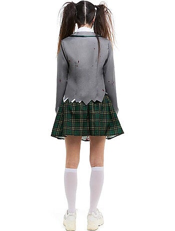 Costume da studentessa zombie con giacca