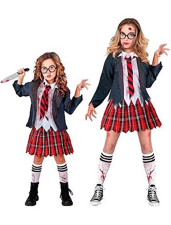 Costume da studentessa zombie