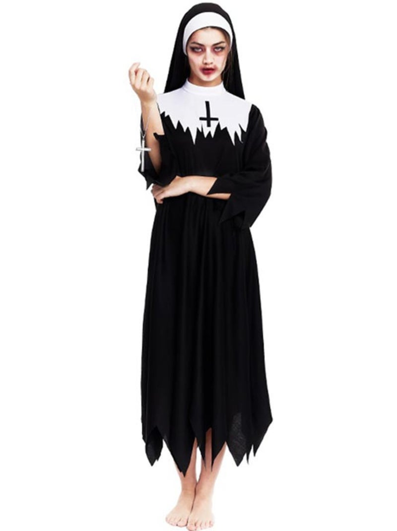 Costume da suora zombie con tunica borchiata Multicolore - Kiabi