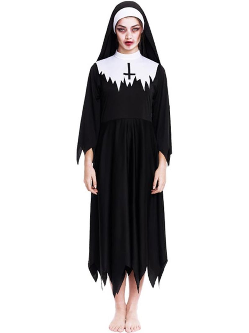 Costume da suora zombie con tunica borchiata Multicolore - Kiabi