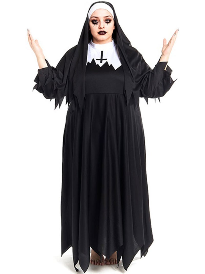 Costume da suora zombie con tunica borchiata Multicolore - Kiabi