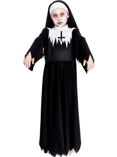 Costume da suora zombie con tunica borchiata - Kiabi