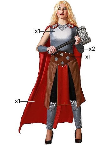 Costume da supereroina nordica da donna