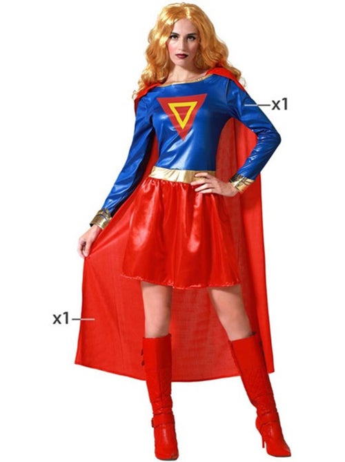 Costume da superwoman da donna - Kiabi