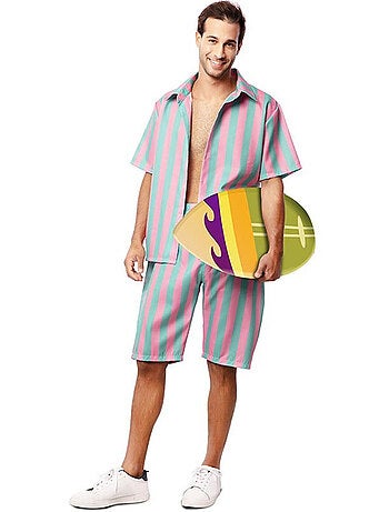 Costume da surfista a righe da uomo