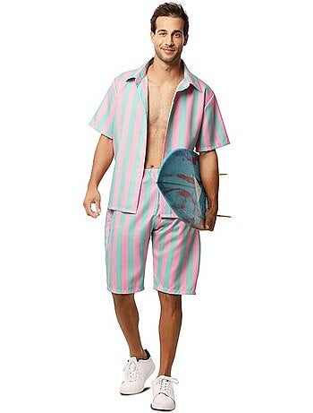 Costume da surfista a righe da uomo