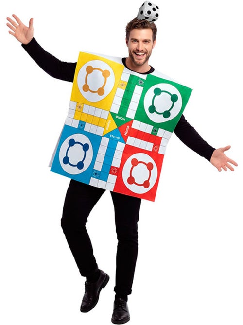 Costume da tabellone del parchís per adulti - Kiabi