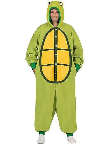 Costume da tartaruga o pigiama con cappuccio e coda