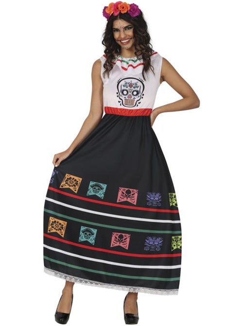 Costume da teschio di Catrina - Kiabi