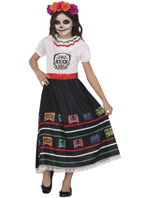Costume da teschio di Catrina - Kiabi