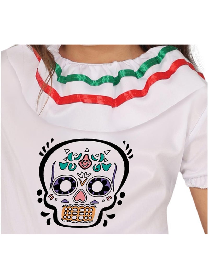 Costume da teschio di Catrina Multicolore - Kiabi