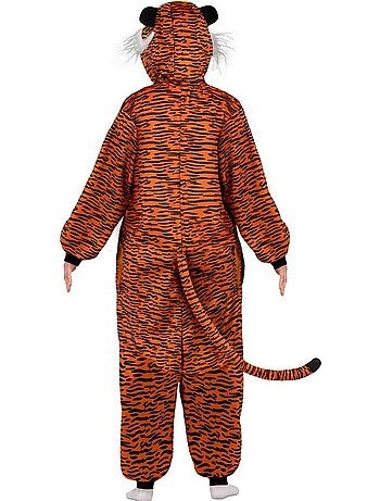 Costume da tigre scura o pigiama con cappuccio