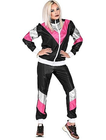 Costume da tuta anni '80 con effetto fosforescente