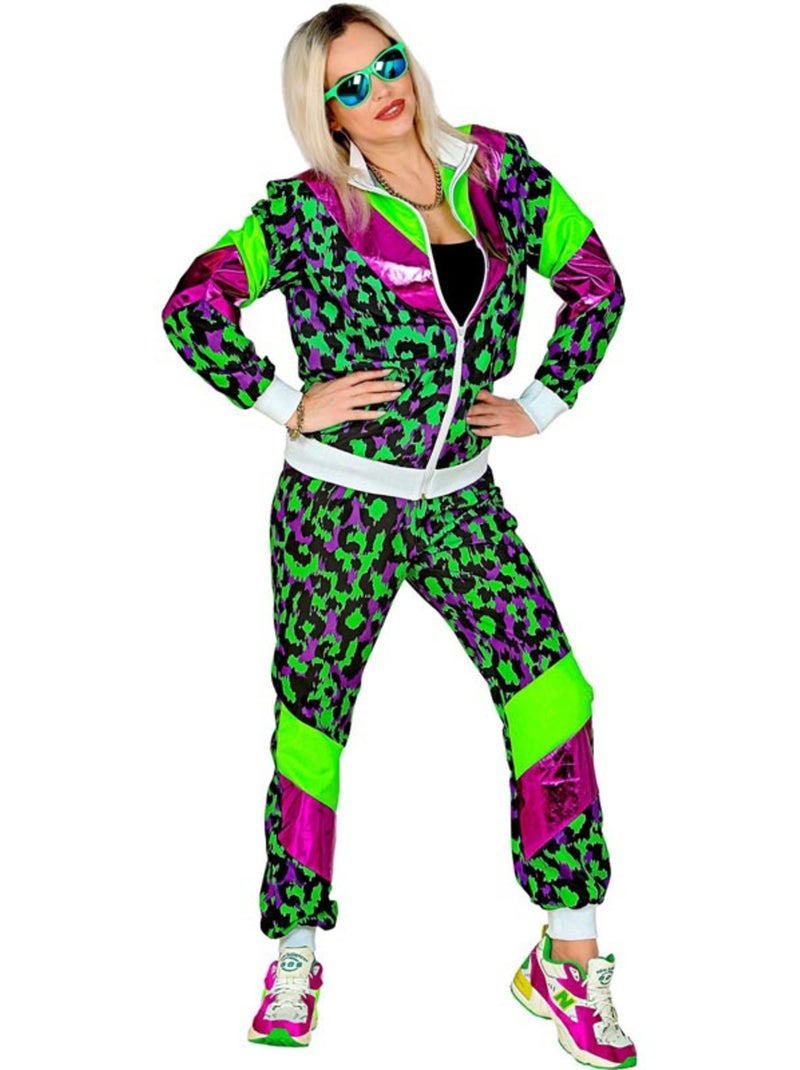 Costume da tuta anni '80 con stampa animalier al neon Multicolore - Kiabi