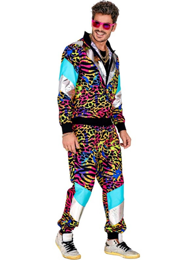Costume da tuta anni '80 con stampa animalier al neon Multicolore - Kiabi
