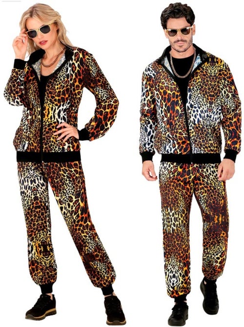 Costume da tuta con stampa leopardata fluo - Kiabi