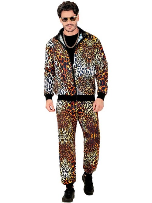 Costume da tuta con stampa leopardata fluo - Kiabi