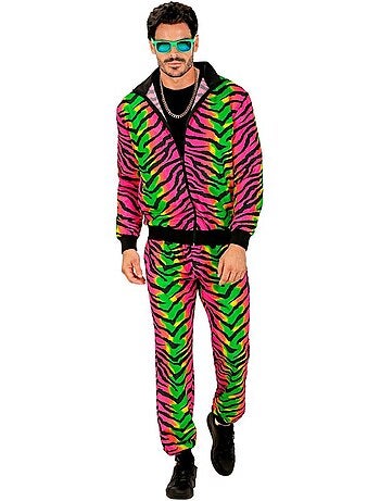 Costume da tuta con stampa tigre fluo