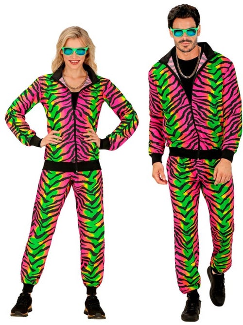 Costume da tuta con stampa tigre fluo - Kiabi
