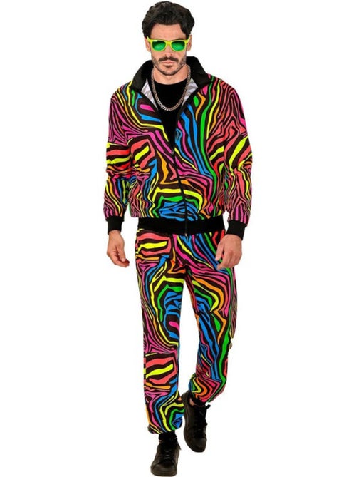 Costume da tuta da ginnastica con animali color arcobaleno fluorescente - Kiabi