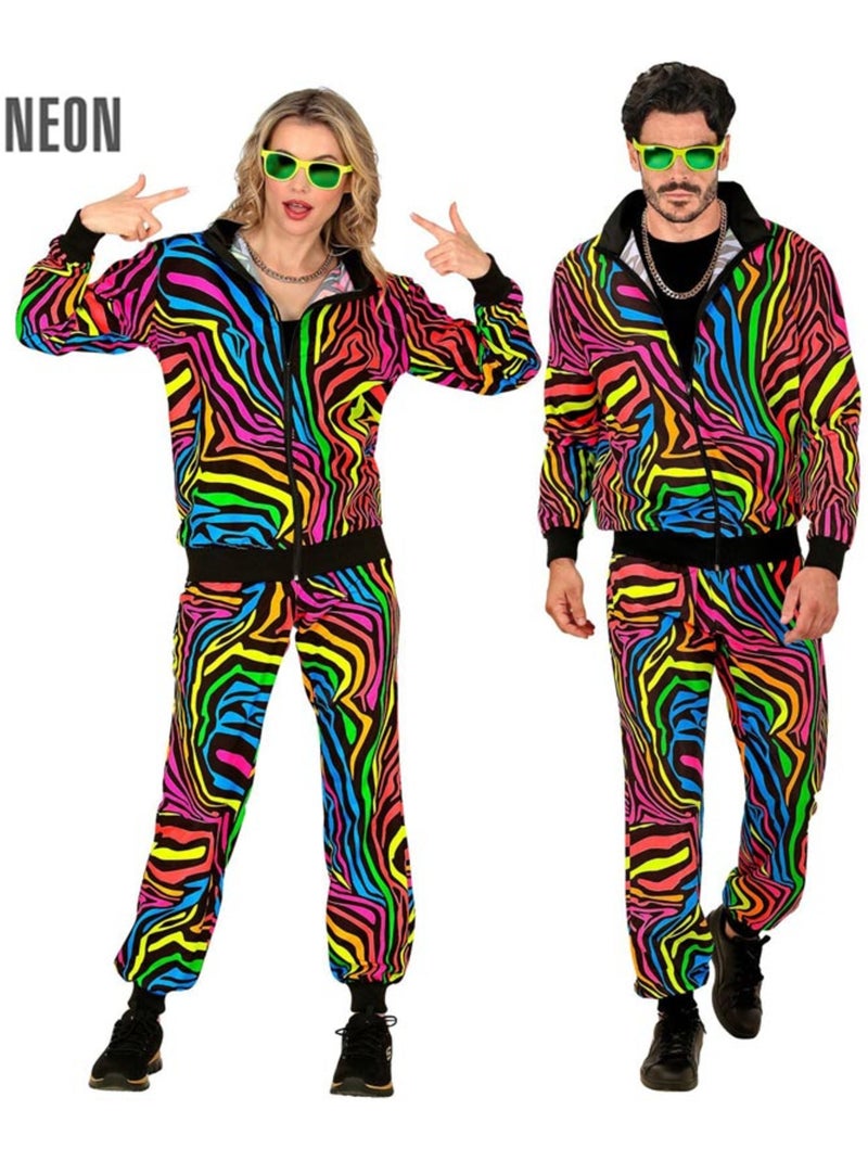 Costume da tuta da ginnastica con animali color arcobaleno fluorescente Multicolore - Kiabi