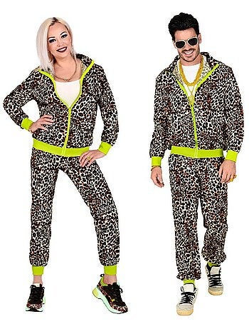 Costume da tuta leopardata anni '80