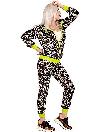 Costume da tuta leopardata anni '80