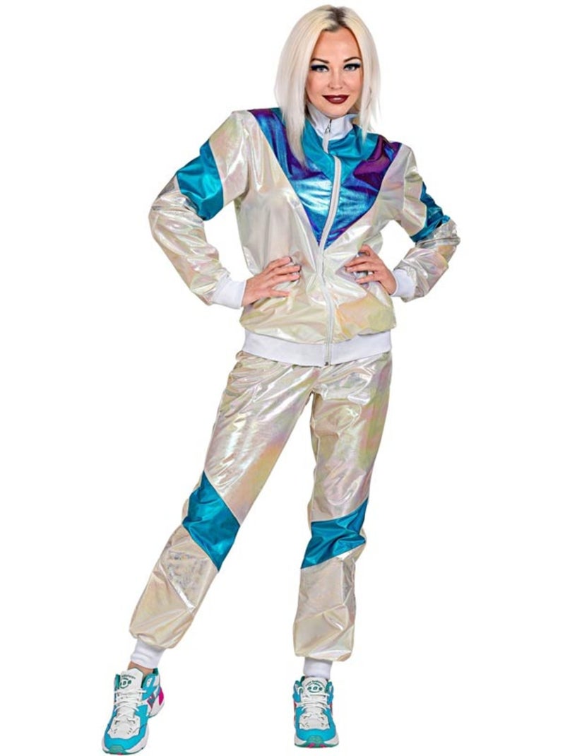 Costume da tuta olografica anni '80 Multicolore - Kiabi