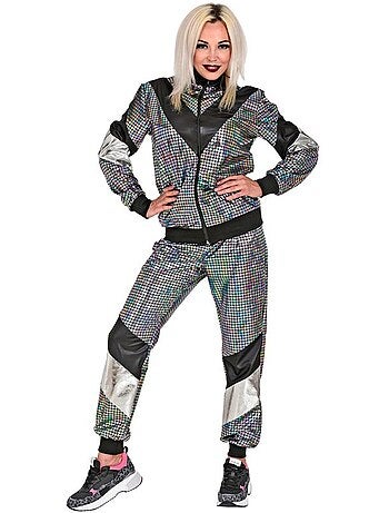 Costume da tuta riflettente anni '80