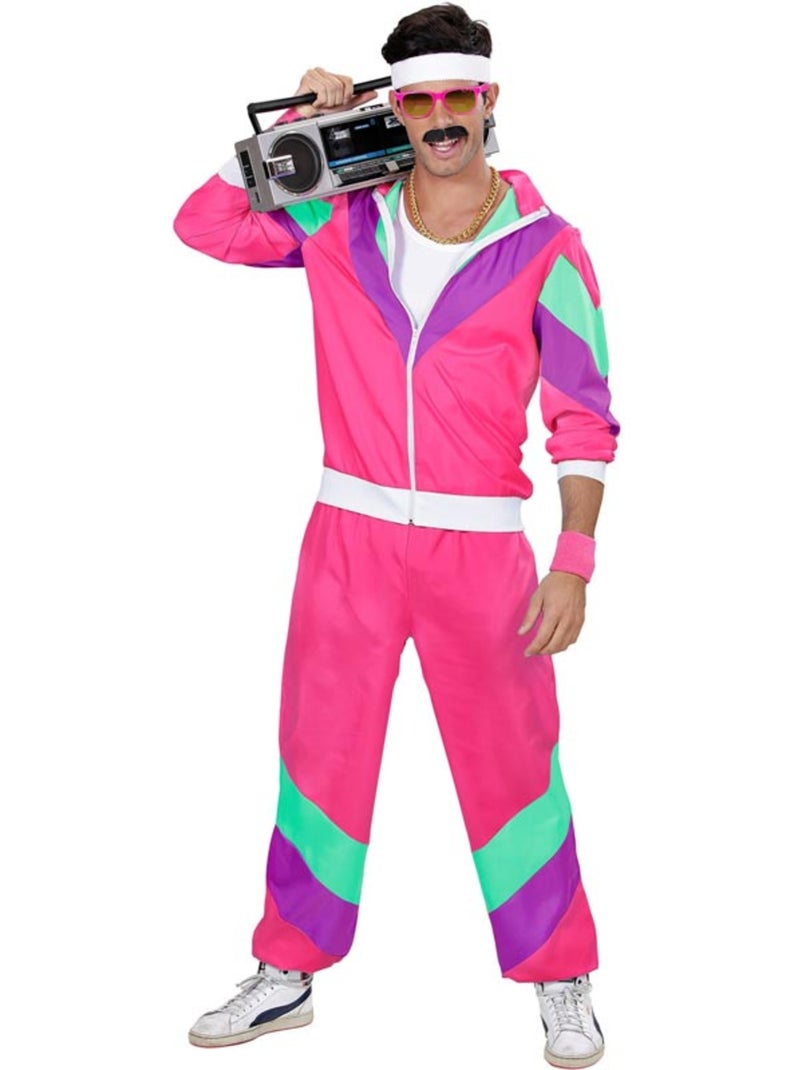Costume da tuta sportiva anni 80 per adulto Multicolore - Kiabi