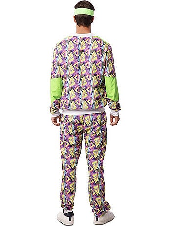 Costume da tuta sportiva anni 90 stampata da uomo