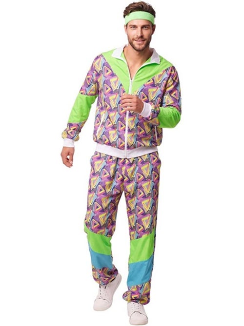 Costume da tuta sportiva anni 90 stampata da uomo - Kiabi