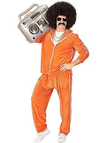 Costume da tuta sportiva in velluto anni '80