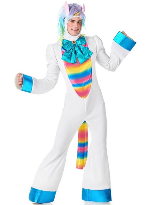Costume da unicorno arcobaleno con fiocco per adulti - Kiabi