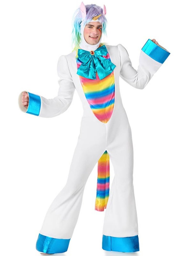 Costume da unicorno arcobaleno con fiocco per adulti Multicolore - Kiabi